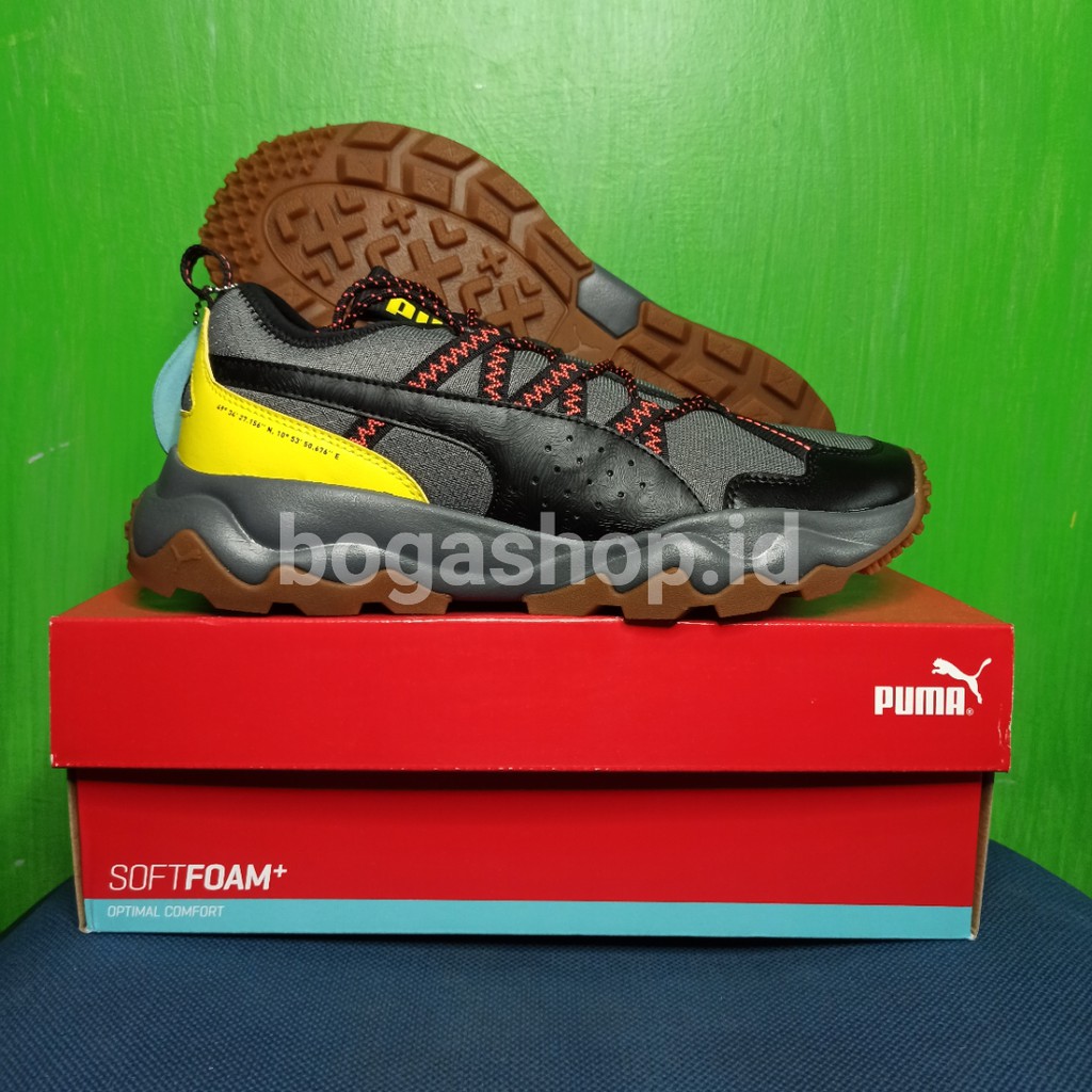 Sepatu Sneakers Running Trail Puma Ember TRL CASTLEROCK Lava Blast ORIGINAL