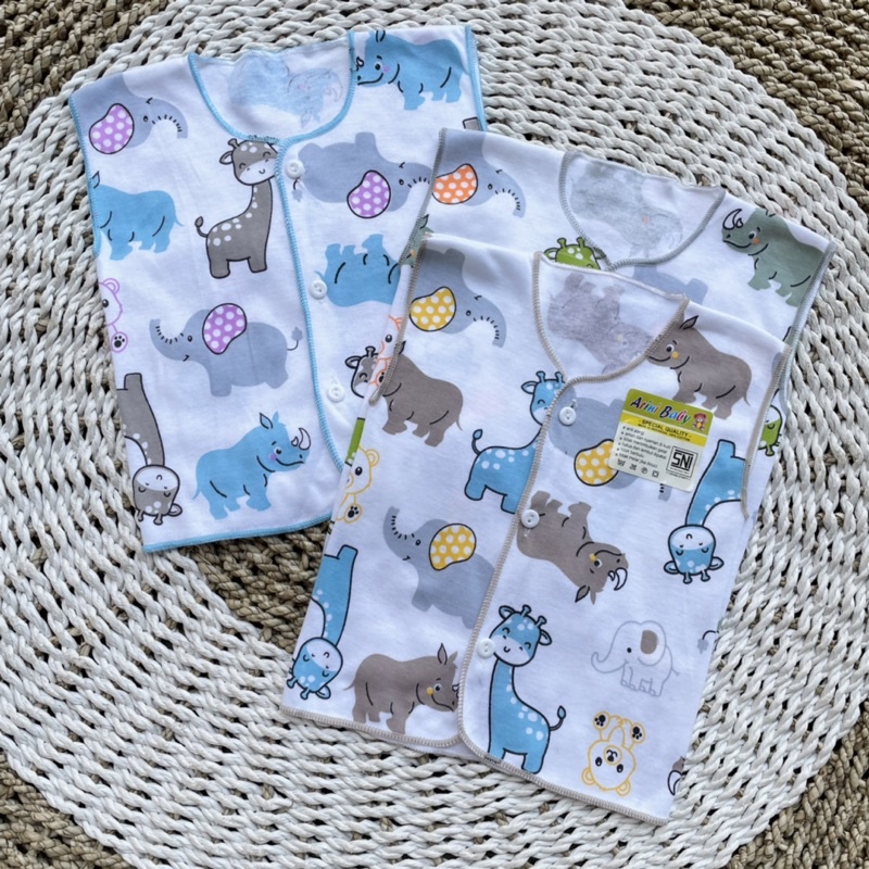 3 PCS Baju Lengan Kutung Bayi Bayi Atasan Bayi Baju Newborn Baju Bayi Baru Lahir Gift Bayi Hadiah Lahiran Bayi DNW BABY