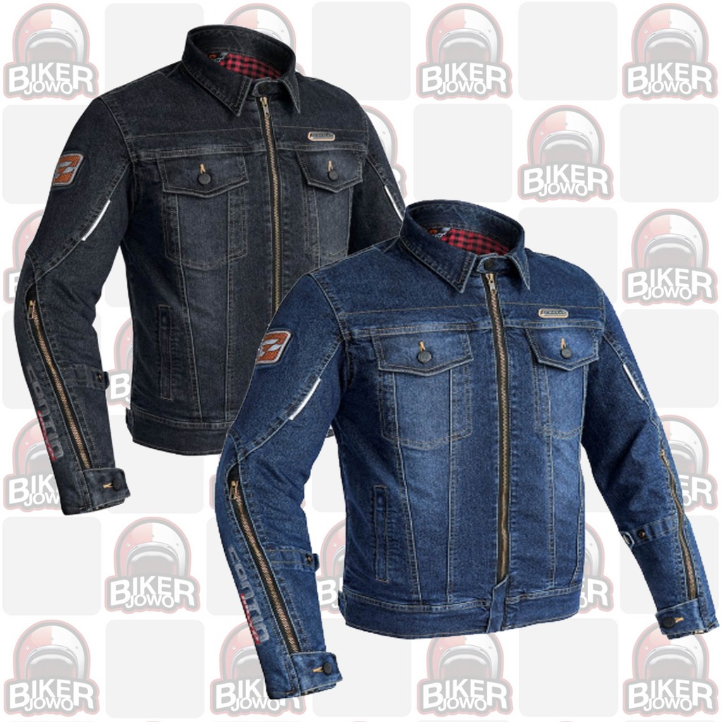 Jaket Contin Metropole Denim - Jaket Touring Biker Contin Motor