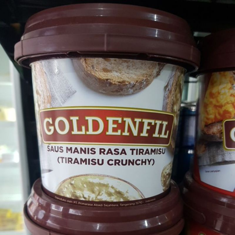 

goldenfil tiramisu crunchy(saus manis rasa tiramisu)/1kg