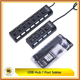 USB Hub 7 Port Saklar Lampu USB 2.0