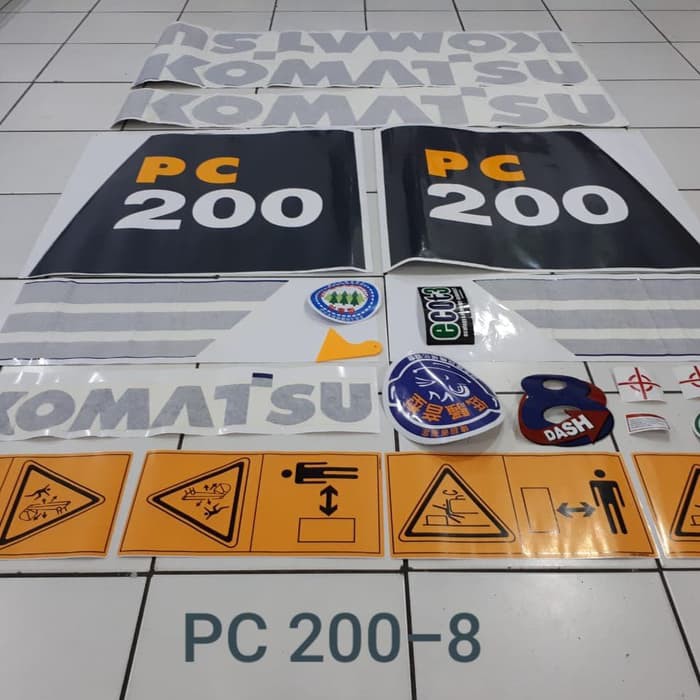 stiker excavator Komatsu PC 200 678