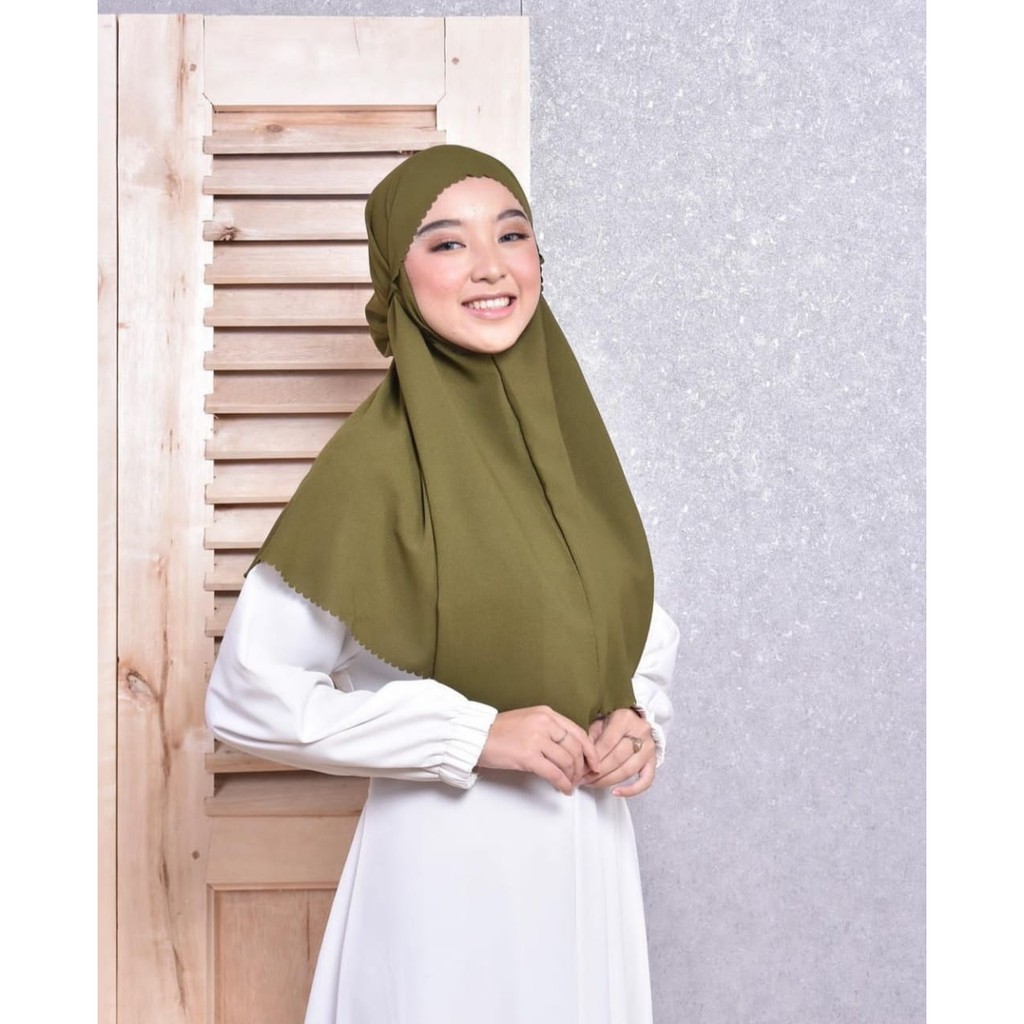 Bergo Tali Maryam Lasercut Daily Hijab Instant Diamond