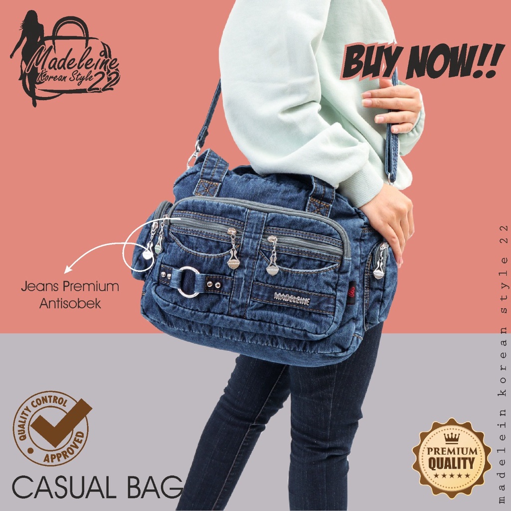 Tas Selempang Wanita Selempang Slimbag Slim Bag Slingbag Sling Bag Jeans Cewek Anak Perempuan Remaja