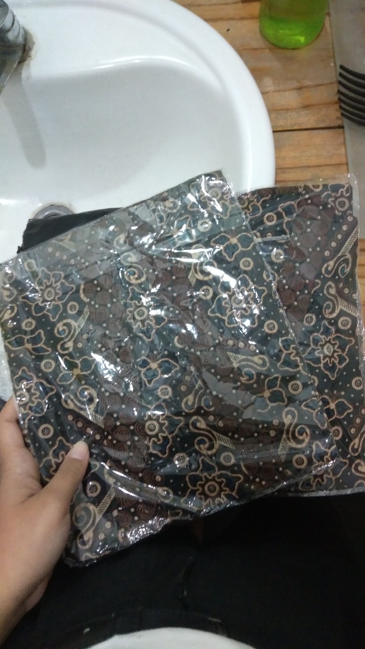 Tey-17 Batik Wanita Asj Sa Hrb026 Kenongo Kemeja Tosca Pendek Flow