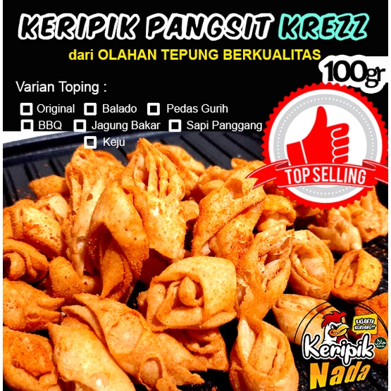 

TERMURAH KERIPIK PANGSIT PEDAS keripik keriwil | KERIPIK PEDAS 40gr