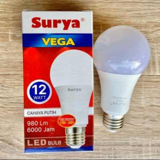 Surya Vega 12 Watt led bulb surya 12 watt bohlam lampu bergaransi cool daylight surya vega 12w 12 w