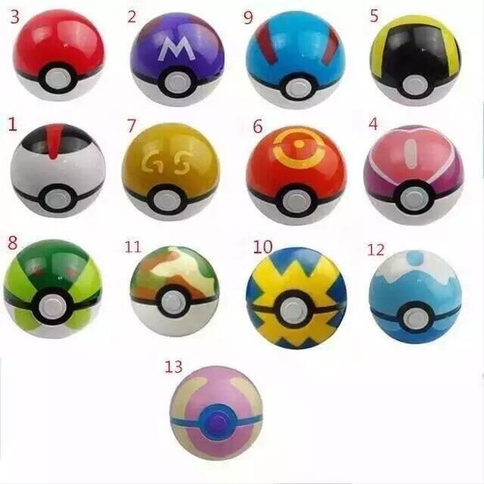 Pokeball Pokemon Figure GS Ball Safari Ball Dive Ball Master Ball Ultra Ball Great Ball Mainan Pokeb