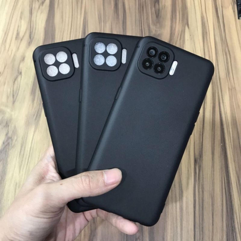 Oppo Reno 4F Softcase Premium Matte Protect Camera Soft Case Black