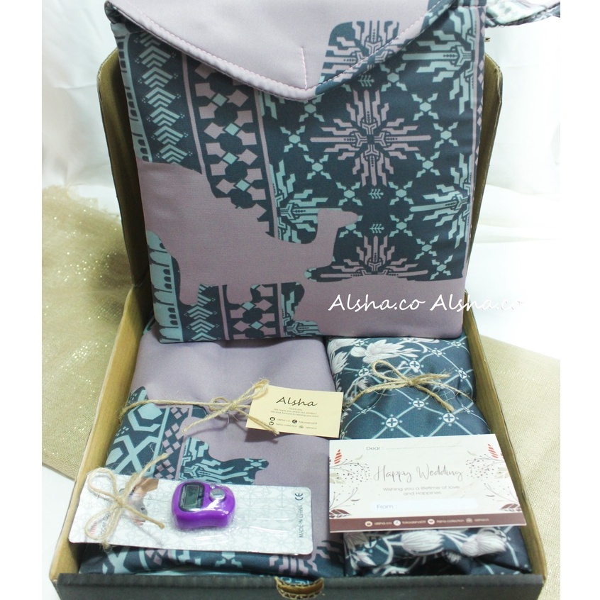 Hampers Mukena Dewasa Maxmara Luxury Silk Gift Box Alat Solat