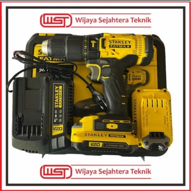 MESIN BOR CORDLESS FATMAX 20V SCD711C2K SCD 711 SCD711C2  STANLEY