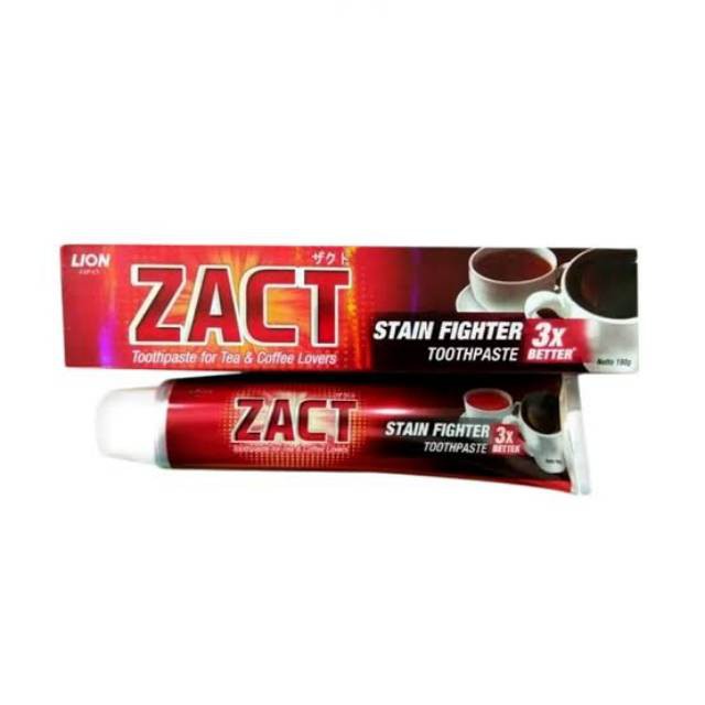 PASTA GIGI PENGHILANG NODA KOPI ZACT 190 GR STAIN FIGHTER TOOTHPASTE