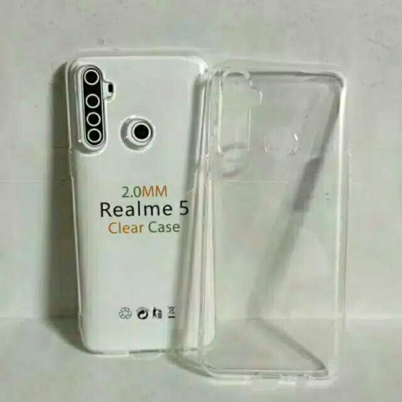 REALME 5 5I C3 SILIKON BENING SOFTCASE TRANSFARAN BAHAN TEBAL