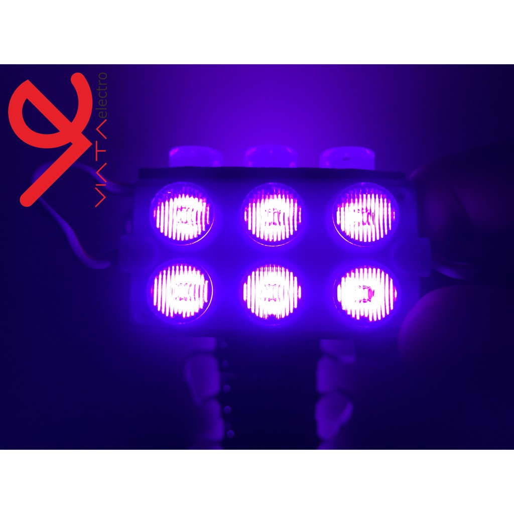 LED MODUL ( 2x3 mata) 6 MATA BESAR DC 12V &amp; 24V 6W TERMURAH SEJAGAD SHOPEE LED MODULE INJECTION 6 watt