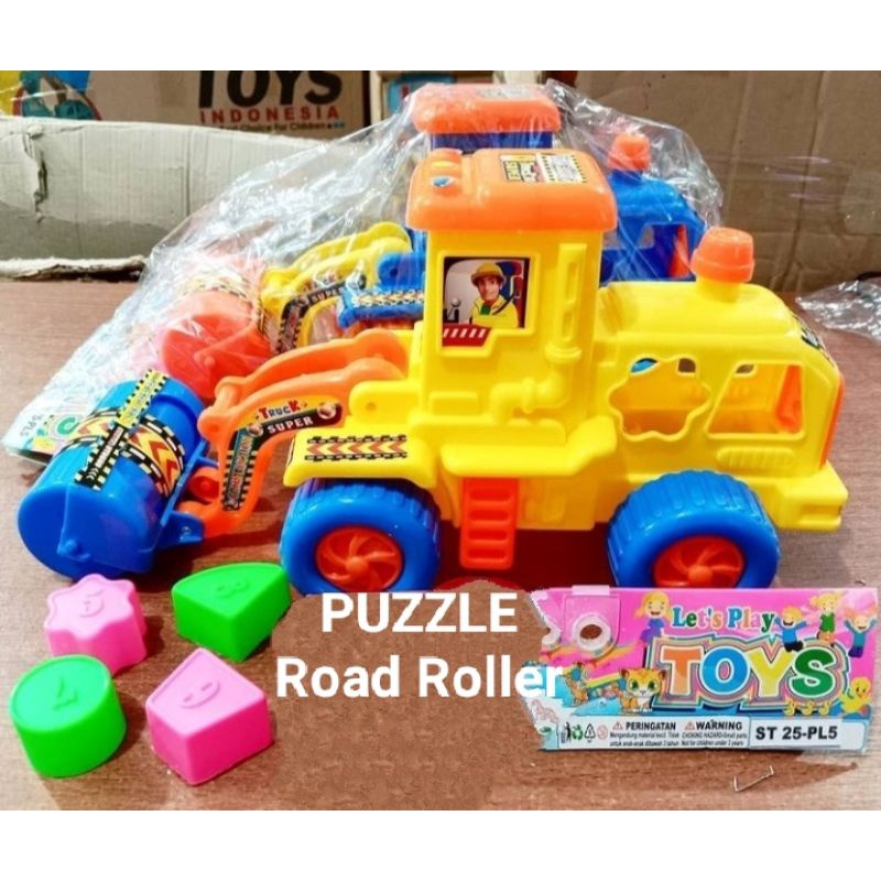 ST25-PL5 Mainan Kendaraan Puzzle Road Roller ST25 - PL5