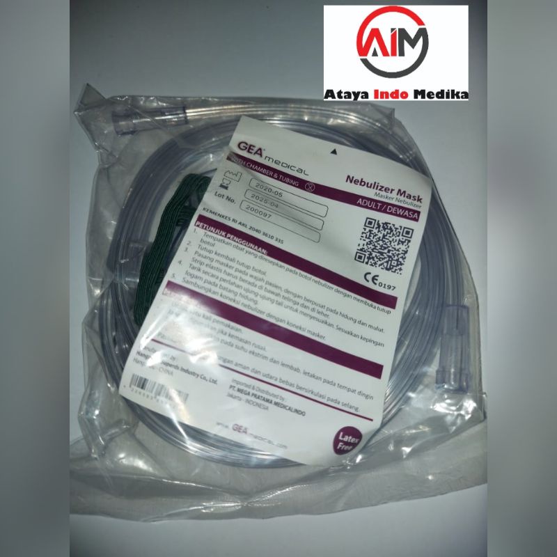 Masker Nebulizer Dewasa GEA / Nebulizer / Nebulizer Mask Adult GEA