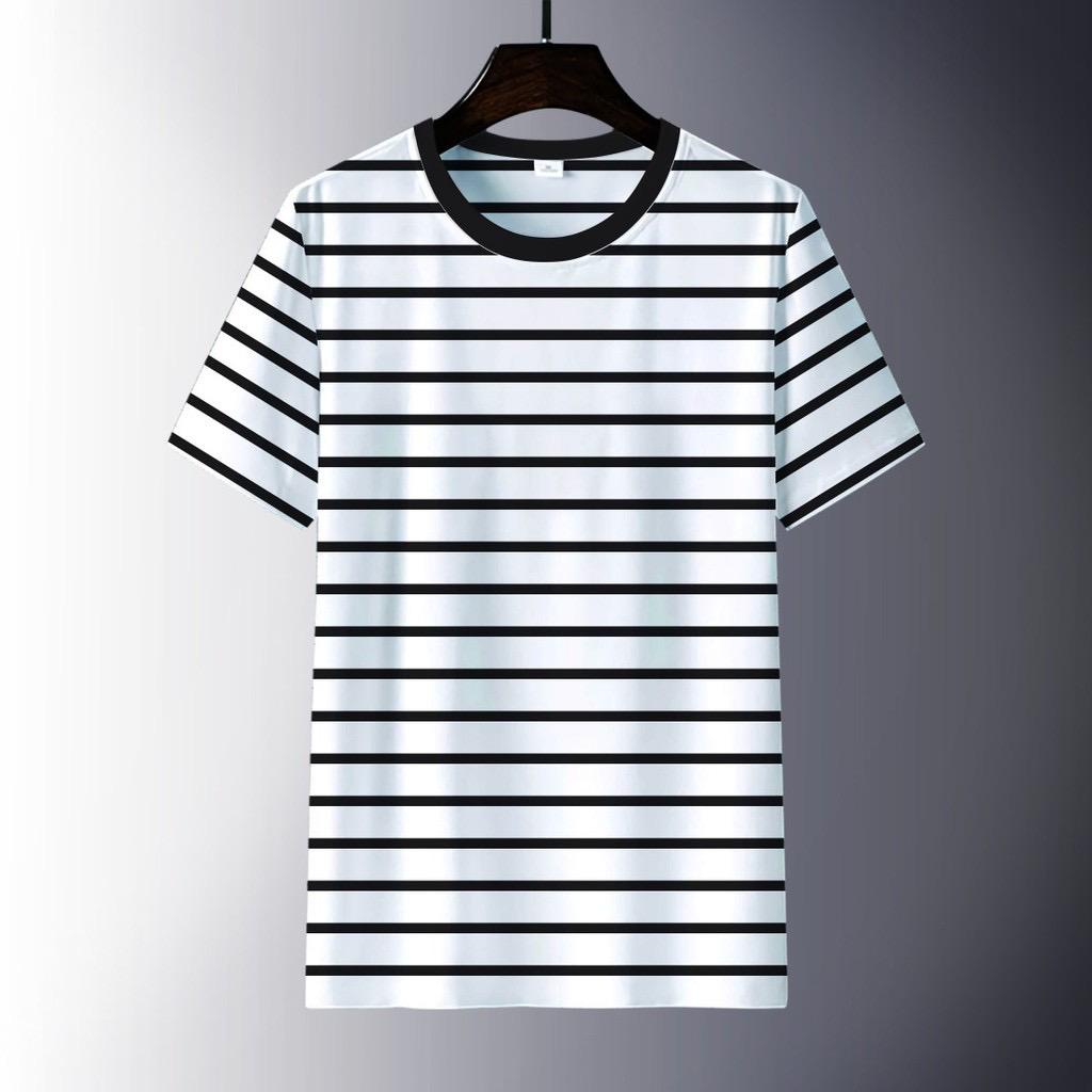 Noveli wear - Kaos stripe garis belang - belang astor | kaos salur pria dan wanita