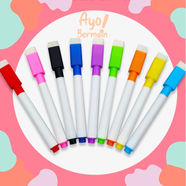 

Mini Spidol Wipe Clean / Whiteboard Marker / Dapat dihapus / Wipe and clean