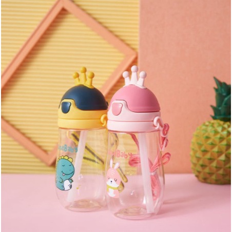 [FREE TALI] Botol Minum Anak Model Mahkota 560 ml 300 ml / Botol Minum Karakter / Botol Minum Besar