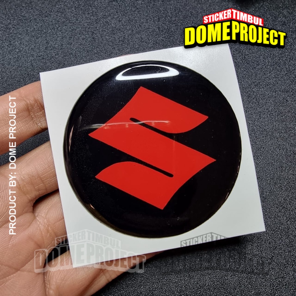 STIKER EMBLEM VELG MOBIL SUZUKI DIAMETER 65MM LENTUR