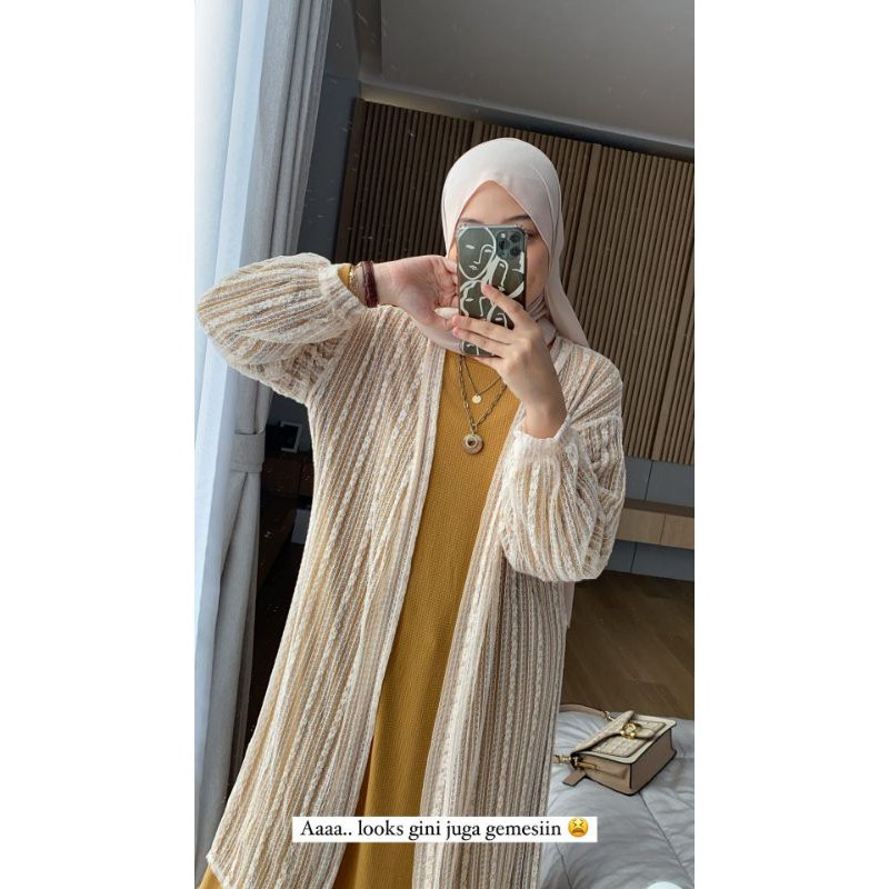Savalia | ORI LACE OUTER /JASMINE OUTER/ CARDIGAN wanita lengan panjang brukat balon import