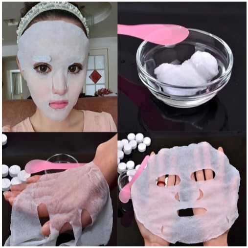 MASK Masker Tisu Untuk Perawatan Wajah - Compressed Paper Mask Tissue