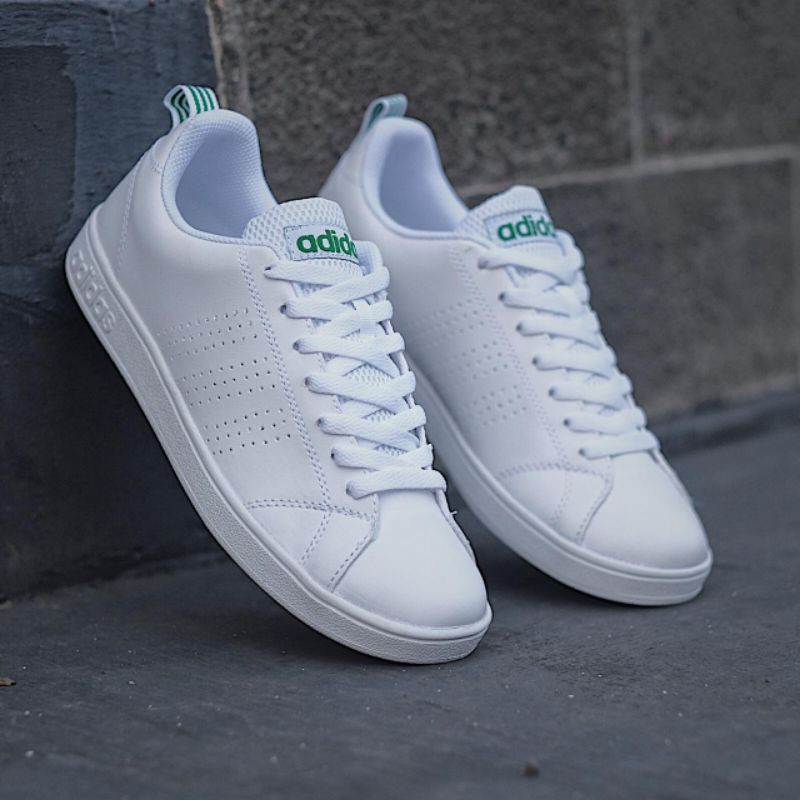 ADIDAS NEO ADVANTAGE CLEANS WHITE LIST GREEN