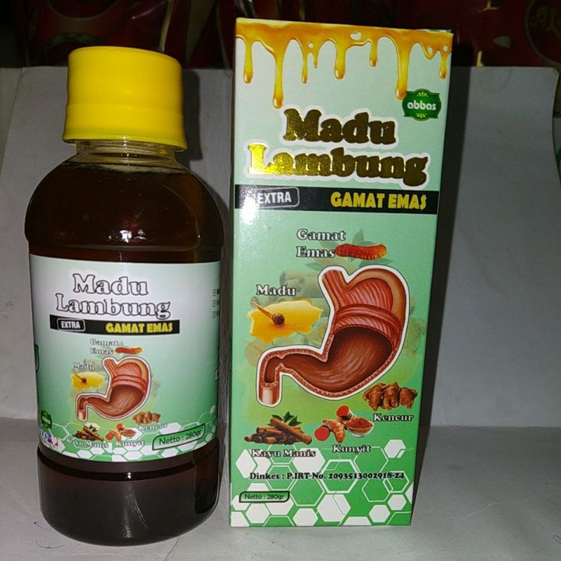 

madu lambung extra gamat emas 280 gram asam lambung dan maag original