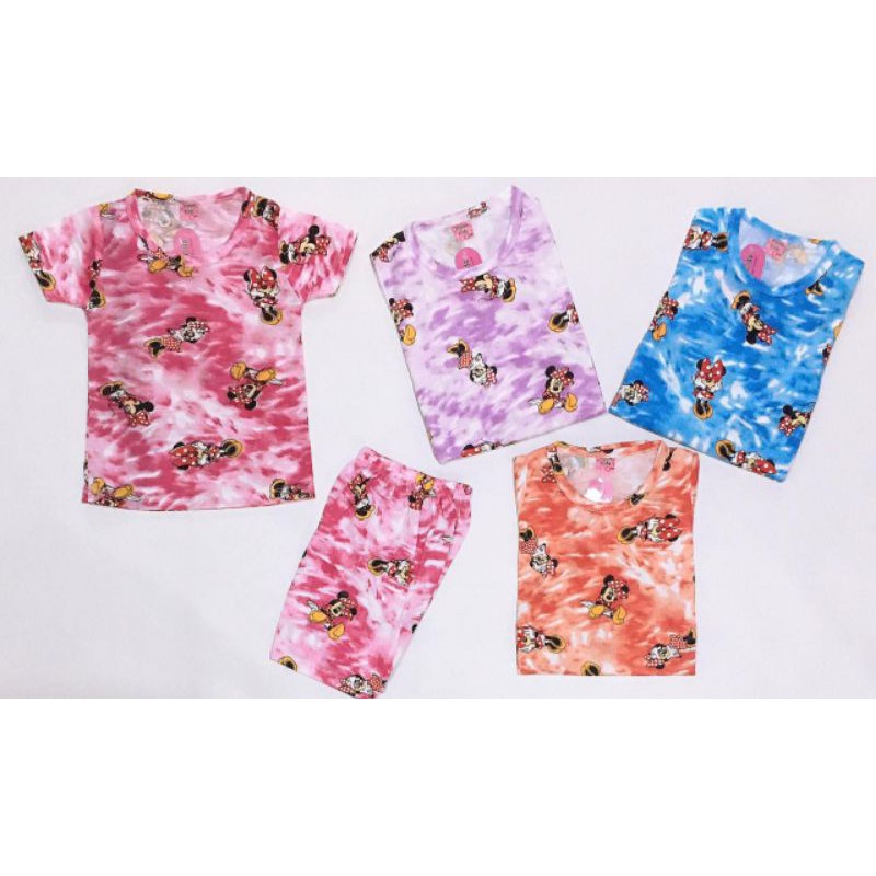 CUCIGUDANG DISKON 25% Setelan Tyedie Anak Perempuan Umur 3 sampai 8 Tahun PD Tie dye Minnie