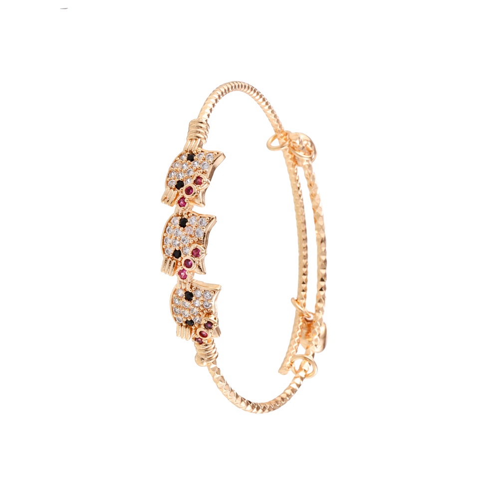 D.G.C✨COD✅Gelang Anak Perempuan Titanium Anti Karat Lapis Emas Cantik Aksesoris Tangan Perhiasan Murah D537