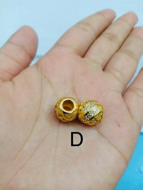 Charm untuk pandora Charm untuk tali emas hongkong lapis emas Charm untuk gelang Leontin gelang