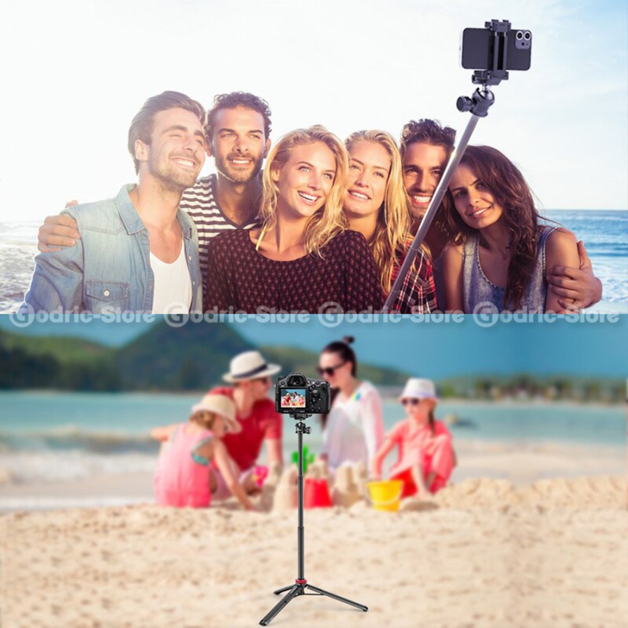 ULANZI MT-44 Tripod Vlog Extend 100cm w/ 2in1 Clip Holder HP &amp; Camera