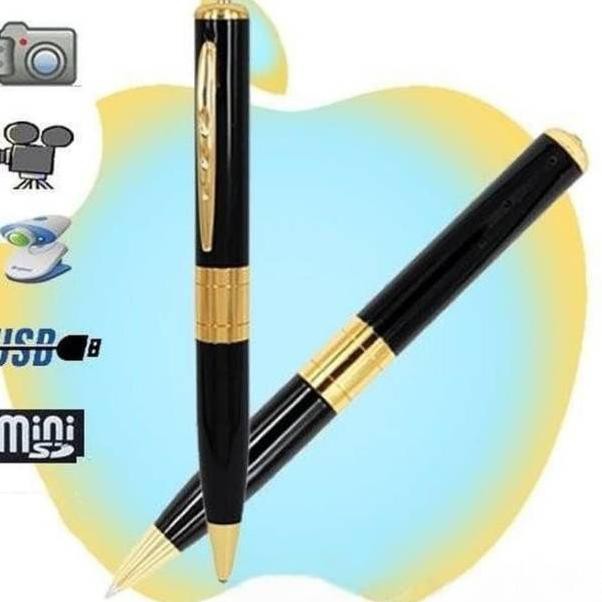 Pena perekam Suara + kamera spycam voice recorder pen 192kbps sound recording spy voice recording (K