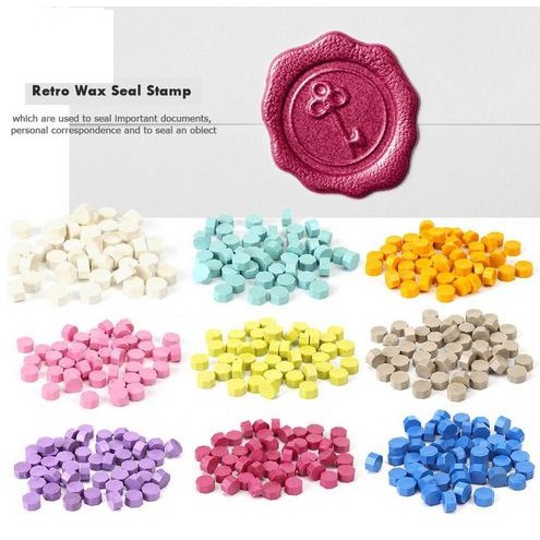 Octagon Sealing Wax Beads - Solid Color_ Series #03 (10pcs)