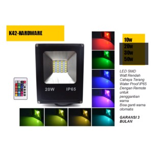 Lampu Sorot-tembak LED RGB (SMD) (10W) warna-warni panggung taman