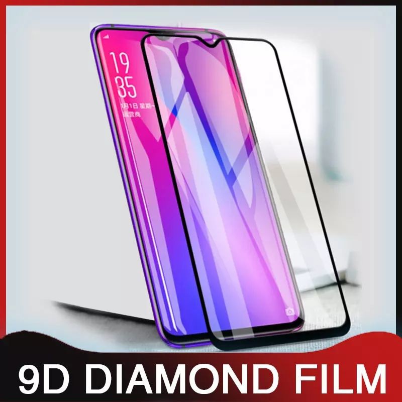 Tempered Glass Samsung A90 Full Layar hitam