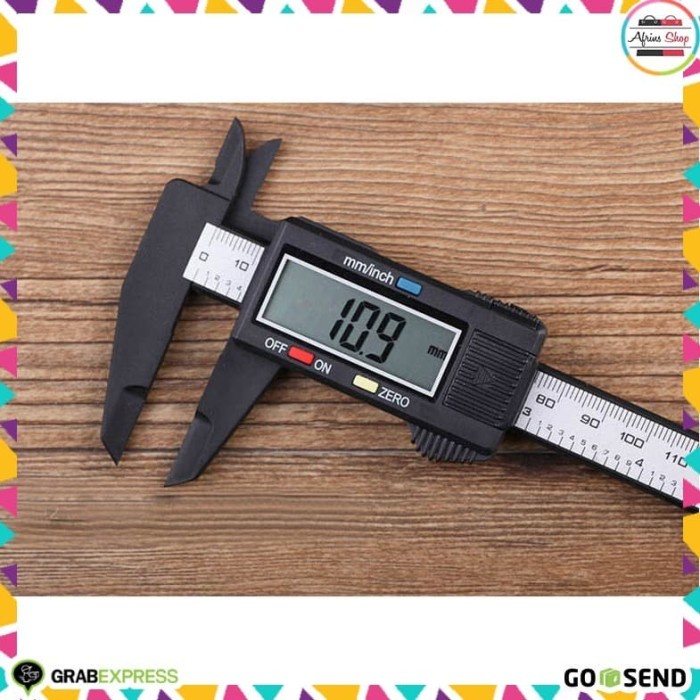 

Jangka Sorong Digital Vernier Caliper With Lcd Screen - Black