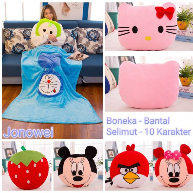 Balmut bantal selimut boneka 3in 1 Balmut Quilt / Bantal ...