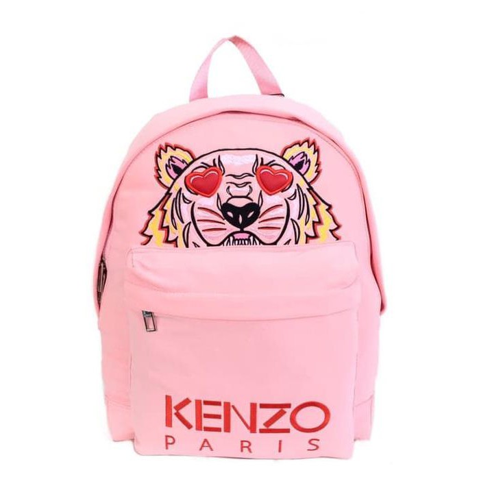 Tas Ransel Kenzo Tiger Canvas Backpack Big - Light Pink Tas Selempang