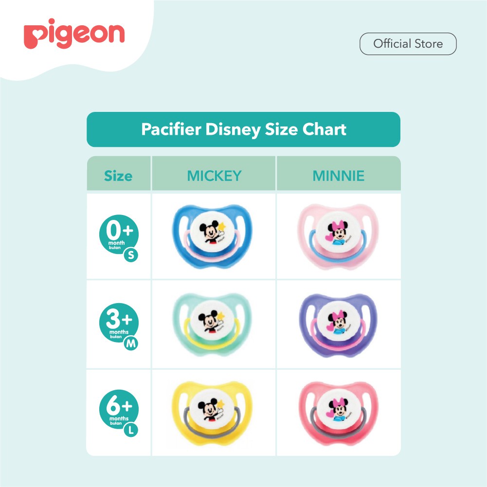 Empeng Bayi PIGEON Silicone Pacifier Minnie Size M