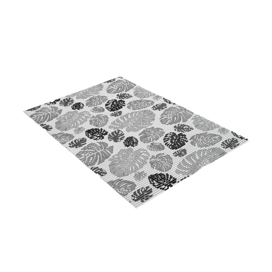 Tikar dapur bersih Lebar = 65cm - Abu Daun,  Busa PVC Kamar Mandi, Anti Slip, Keset Pintu-1