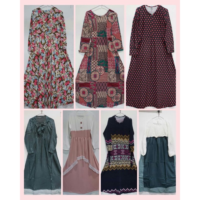 preloved gamis cantik, preloved gamis warna, preloved gamis vintage, preloved gamis harian