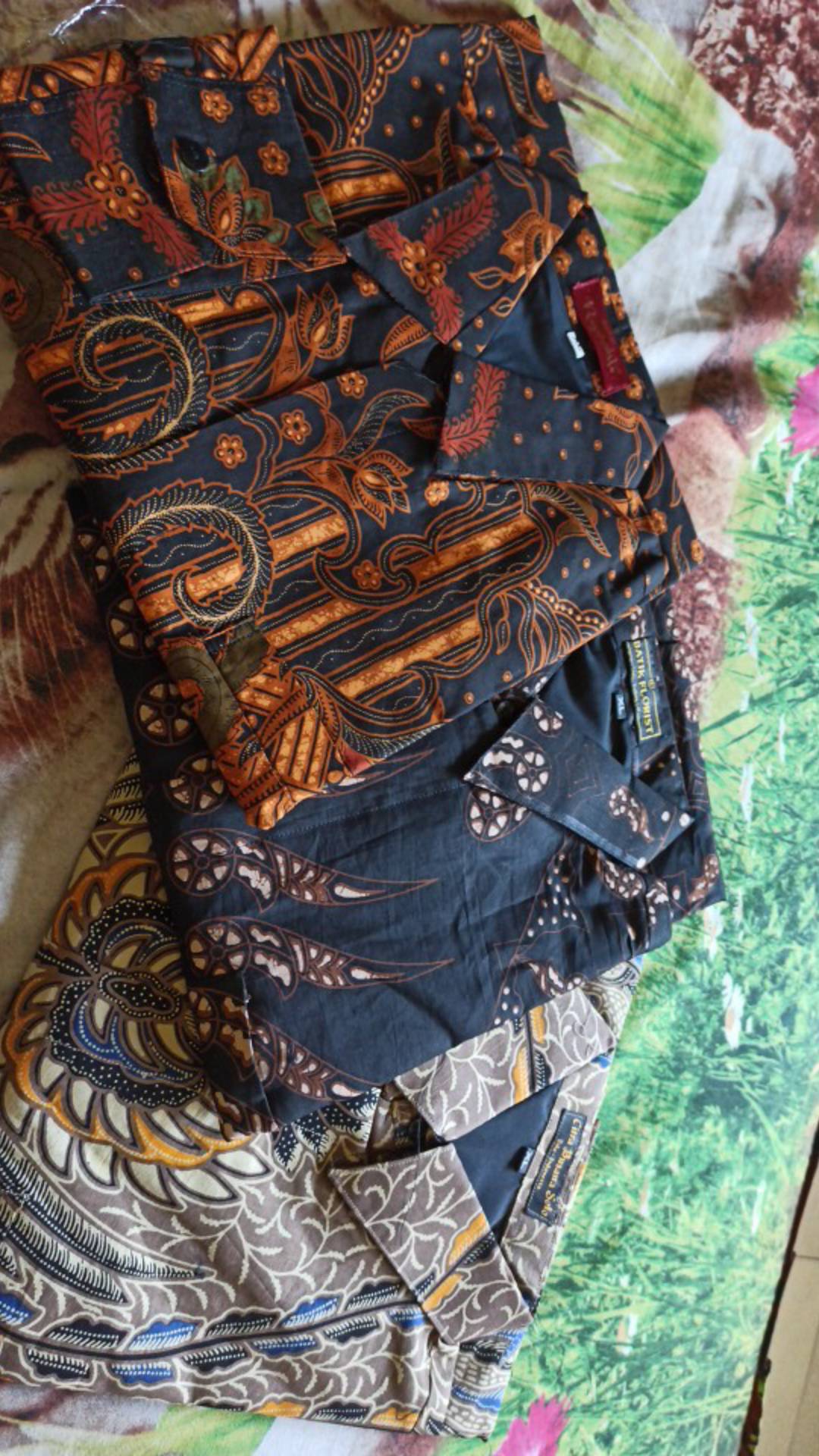 Manuk Kembar Sogan Kemeja Batik Pria Katun Primisima Full Furing