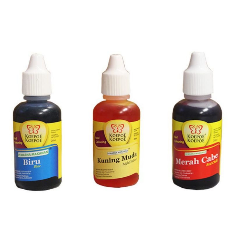 

1 Set Pewarna Makanan Isi 3 Merah, Kuning, Biru