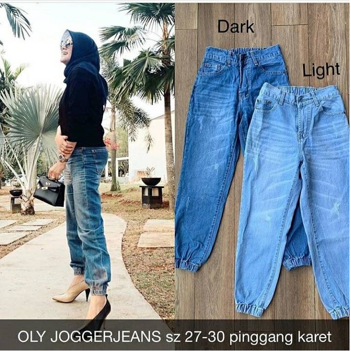  CELANA  JEANS  WANITA  OLY JOGGERJEANS SZ 27 34 PINGGANG 