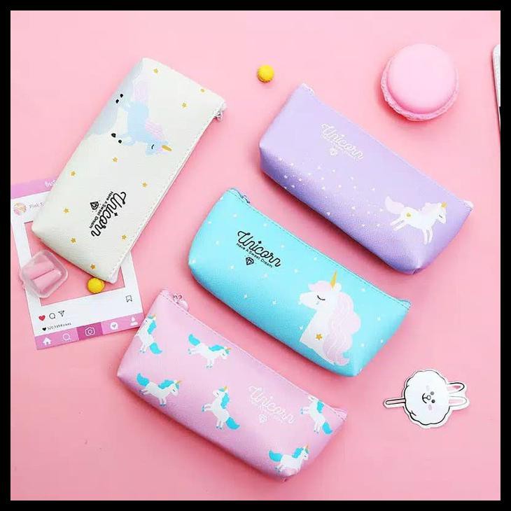 

Imj - Tas Tempat Pensil Unicorn Kecil - Tas Kosmetik Karakter - - Ungu