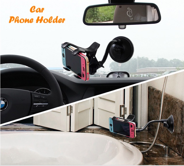 Car phone holder ( model jepit muat hp uk kecil hingga hp max 6 INCH)