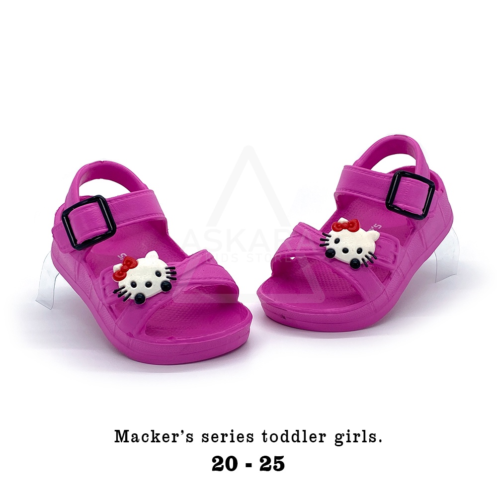 AKS - Sandal Mackers Anak perempuan Model Karakter Kitty Terbaru