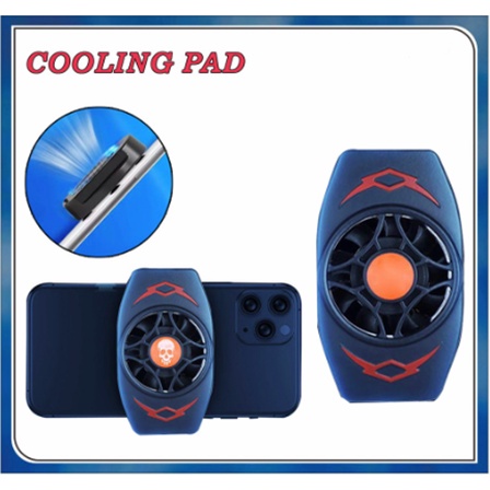 COOLING PAD FAN NON BATTERY / Gaming Mobile Phone Radiator Cooling Fan / Cooler Pendingin Handphone Fan Holder X13