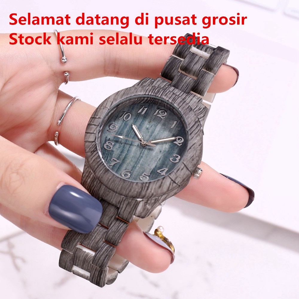 【KOK】✅COD Jam Tangan Wanita Jam tangan pria Quartz Anti Air Gaya Korea Jam Tangan Couple Dikirim dari Jakarta-1